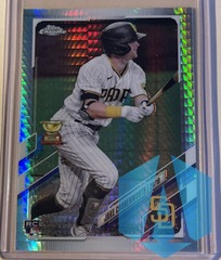 2021 Topps Chrome Jake Cronenworth #49 Hyper Silver Prism Rookie RC